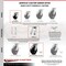 Service Caster 4 Inch Kingpinless Phenolic Wheel Caster Swivel Locks 2 Rigid SCC, 2PK SCC-KP30S420-PHR-BSL-2-R-2 - alternate 5